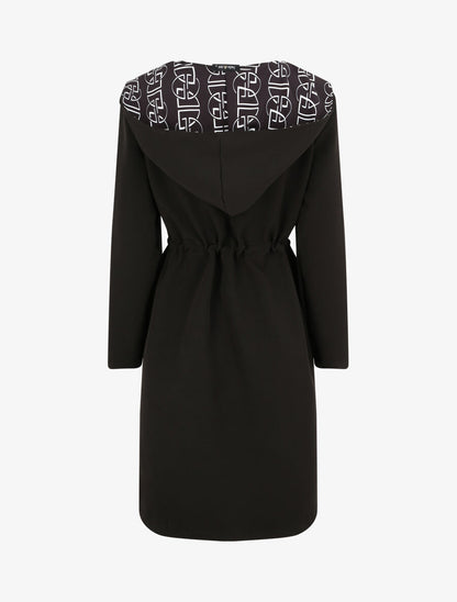 Manteau fin à capuche - Noir - 2