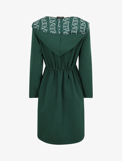 Manteau fin à capuche - Vert - 2