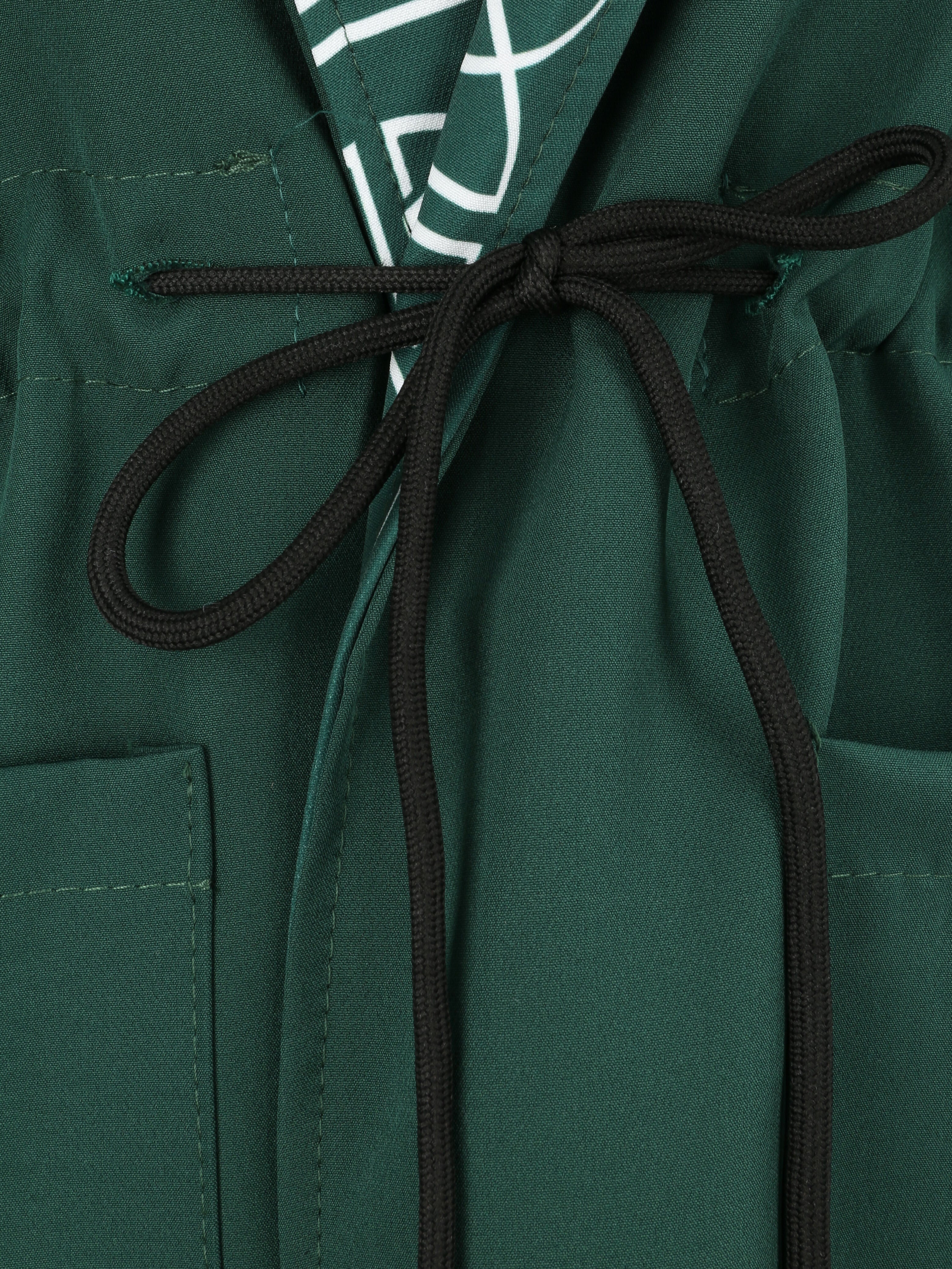 Manteau fin à capuche - Vert - 3