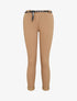 Pantalon 7/8 uni à revers - Camel - 1