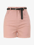 Short évasé uni à taille haute - Rose poudré - 1