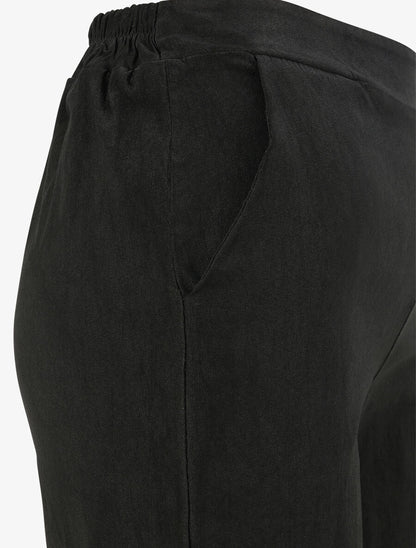 Pantalon ample coupe droite - Noir - 3