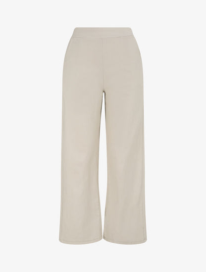 Pantalon ample coupe droite - Beige - 1