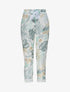 Pantalon imprimé jungle à taille élastiquée - Vert - 1