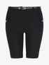 Bermuda uni taille haute - Noir - 1