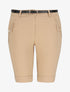 Bermuda uni taille haute - Camel - 4