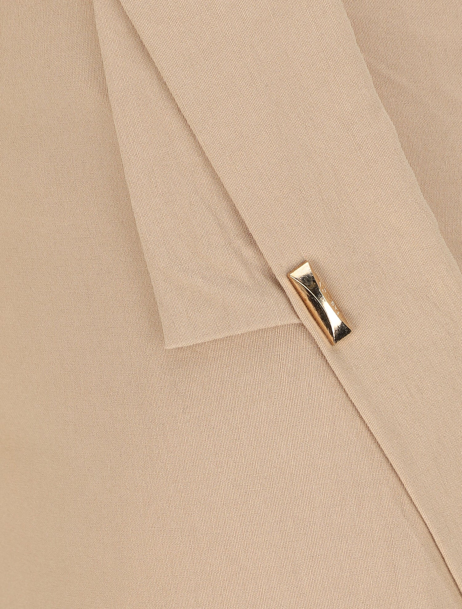Bermuda uni taille haute - Camel - 3