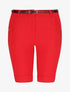 Bermuda uni taille haute - Rouge - 1