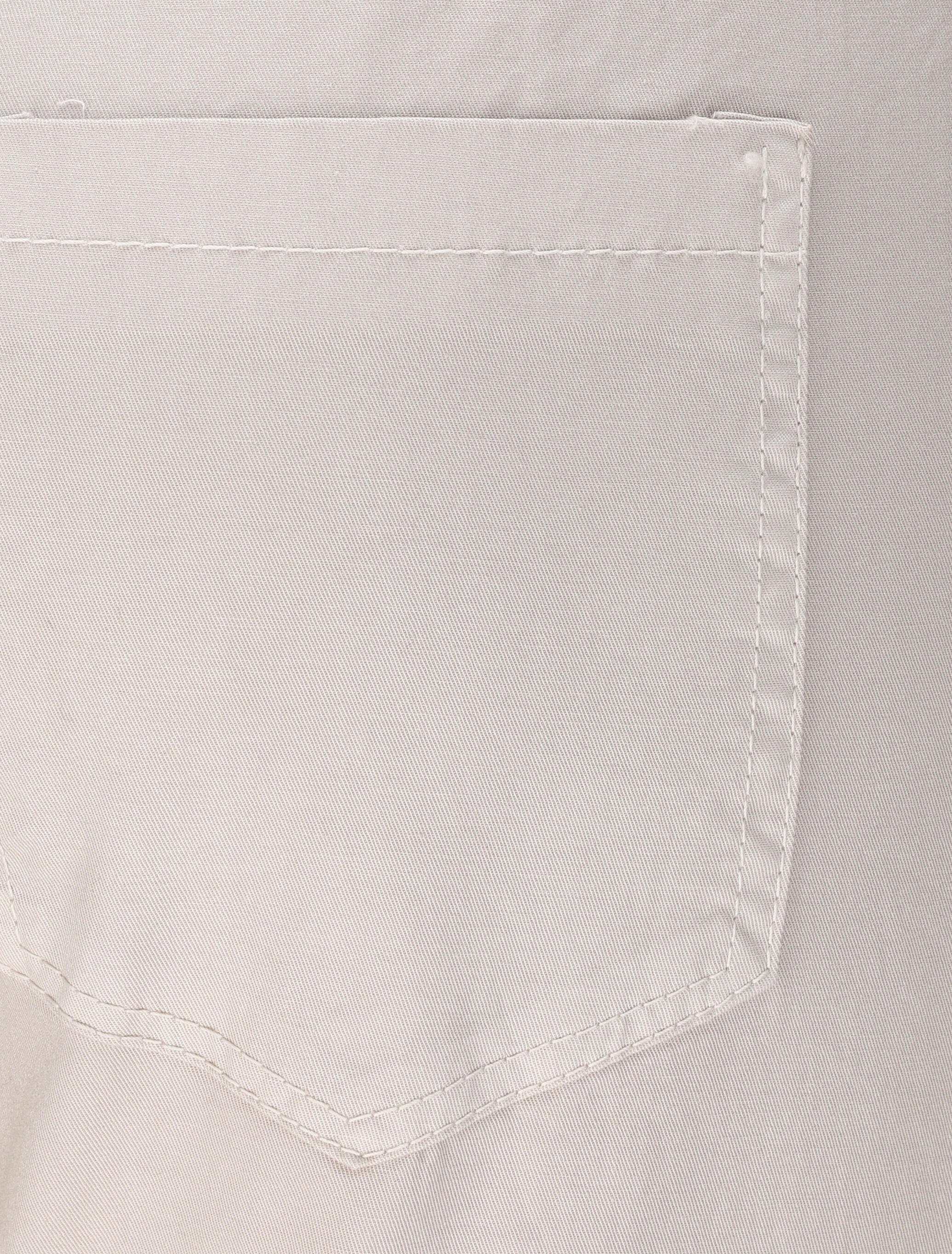 Pantalon droit à taille haute élastiquée - Beige - 3