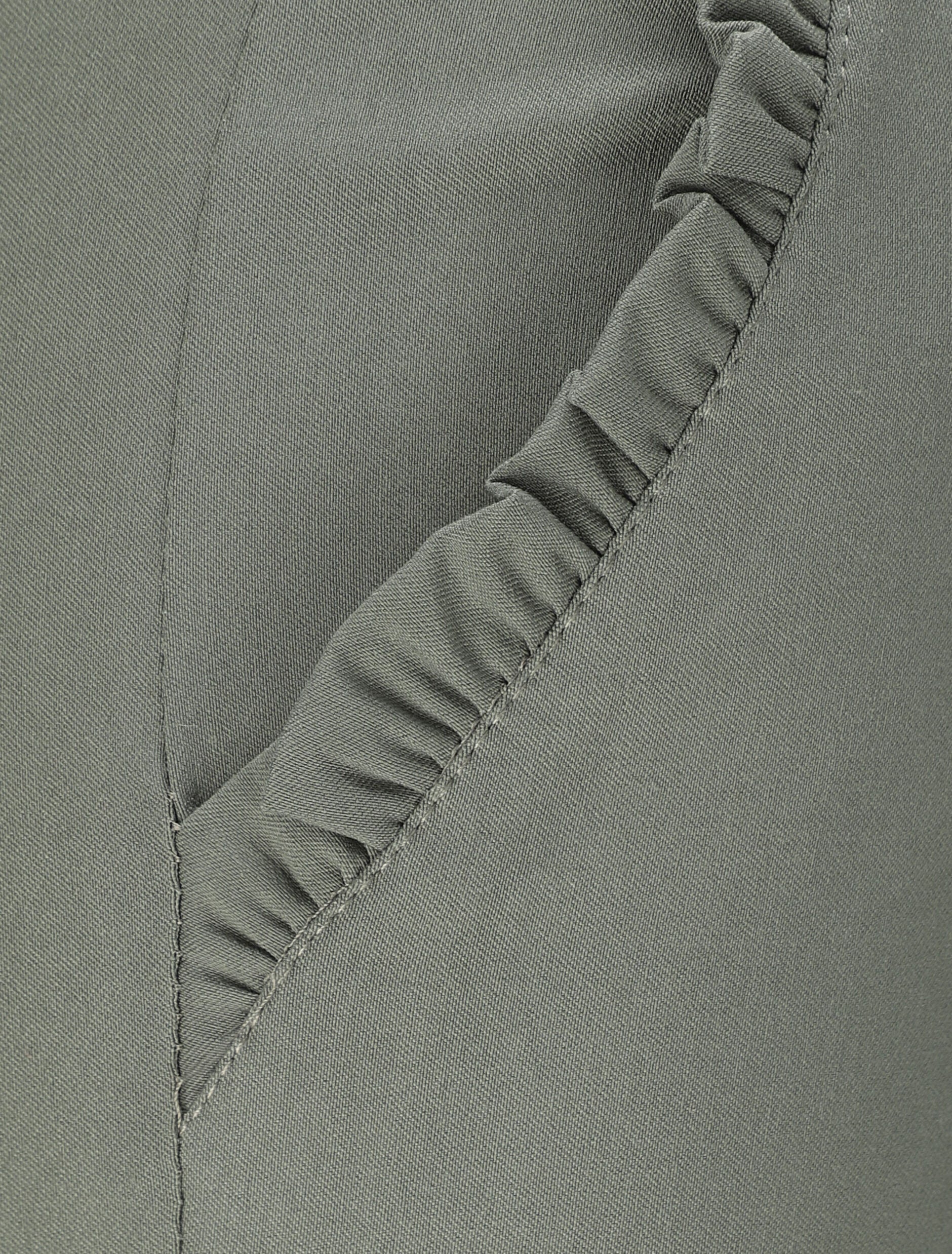 Pantalon chino droit à poches volantées - Kaki - 3
