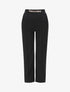 Pantalon ample taille à chaîne - Noir - 4