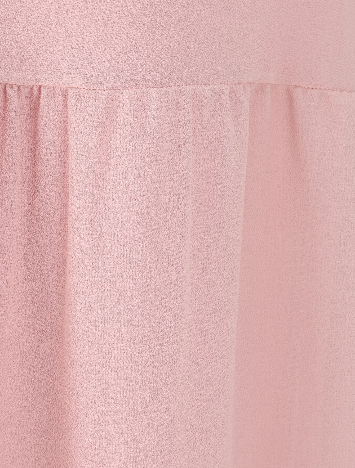 Jupe longue unie en voile - Rose - 3