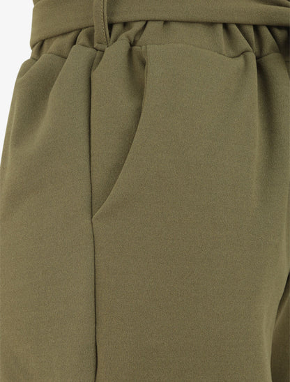 Short paperbag à revers - Kaki - 3