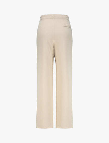 Pantalon ample coupe droite - Beige - 2