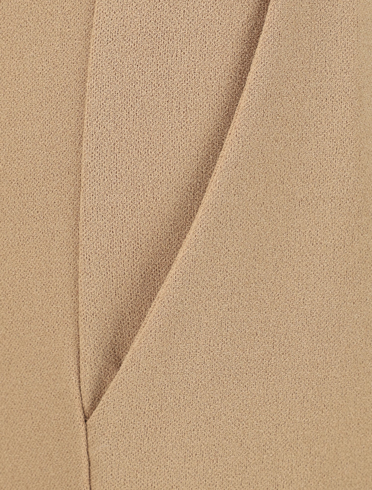 Pantalon droit à taille élastiquée - Camel - 3