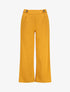 Pantalon ample à taille élastiquée - Jaune moutarde - 4
