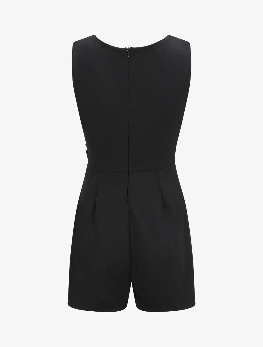 Combishort cache-coeur uni - Noir - 2