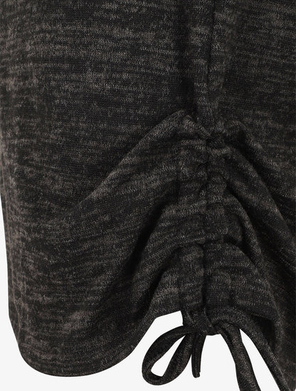 Pull ample à flocage Bless the da - Noir - 3