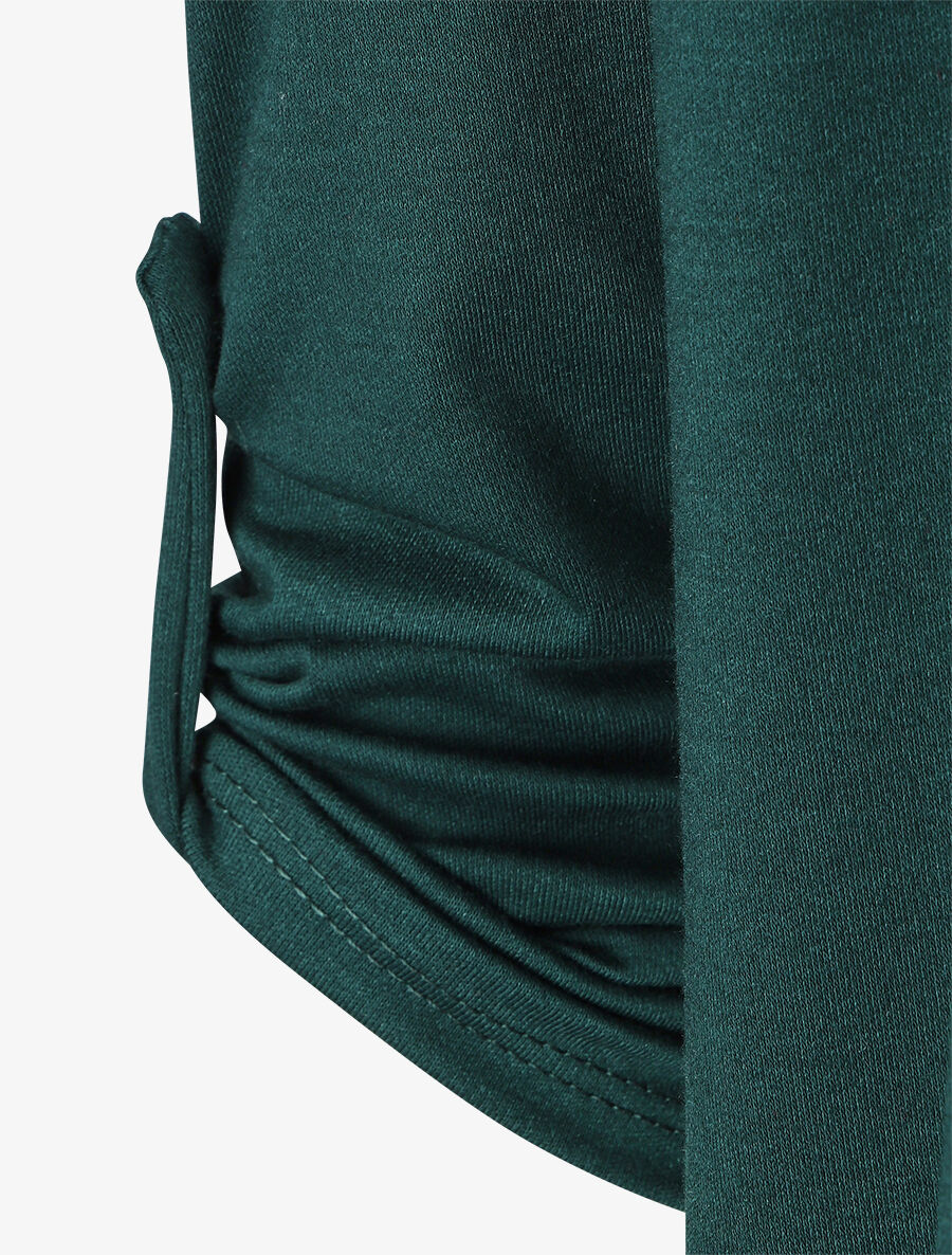Gilet droit ouvert uni - Vert sapin - 3