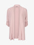 Gilet droit ouvert uni - Rose - 5