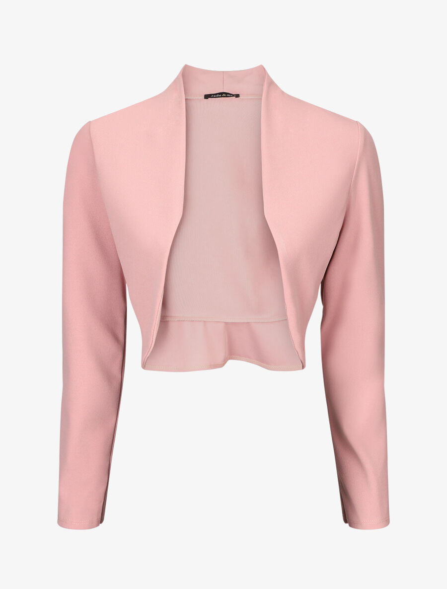 Boléro classique col droit - Rose - 1