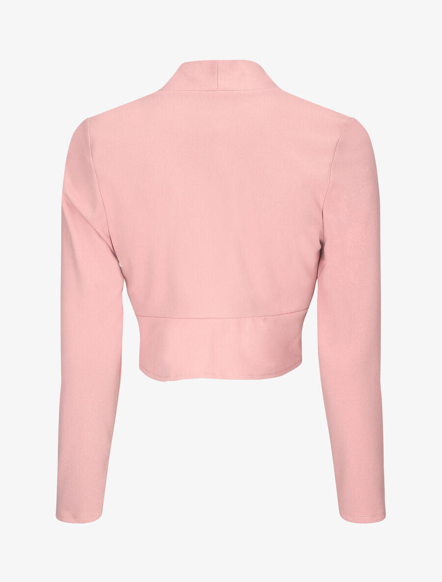 Boléro classique col droit - Rose - 2