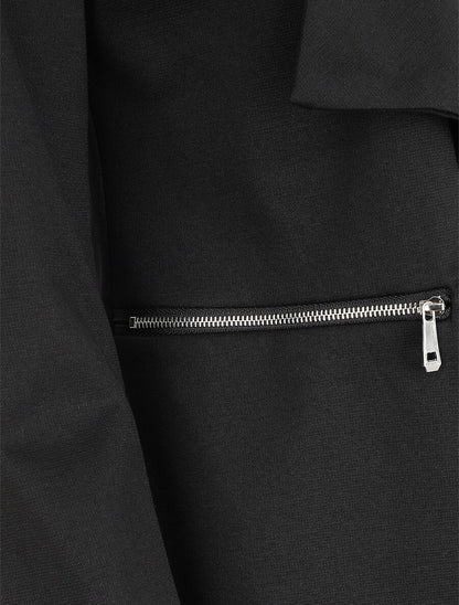 Veste à poches zippées - Noir - 3