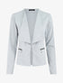 Veste à poches zippées - Gris clair - 1