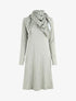 Robe pull mi-longue avec foulard - Vert olive - 1