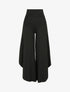 Pantalon ample à bords asymétriques - Noir - 5