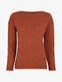 Pull classique à imprimé effet damier - Terre de sienne - 5