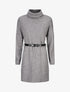 Robe pull à col roulé - Gris chiné - 1