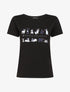 T-shirt à motif bulldogs - Noir - 1