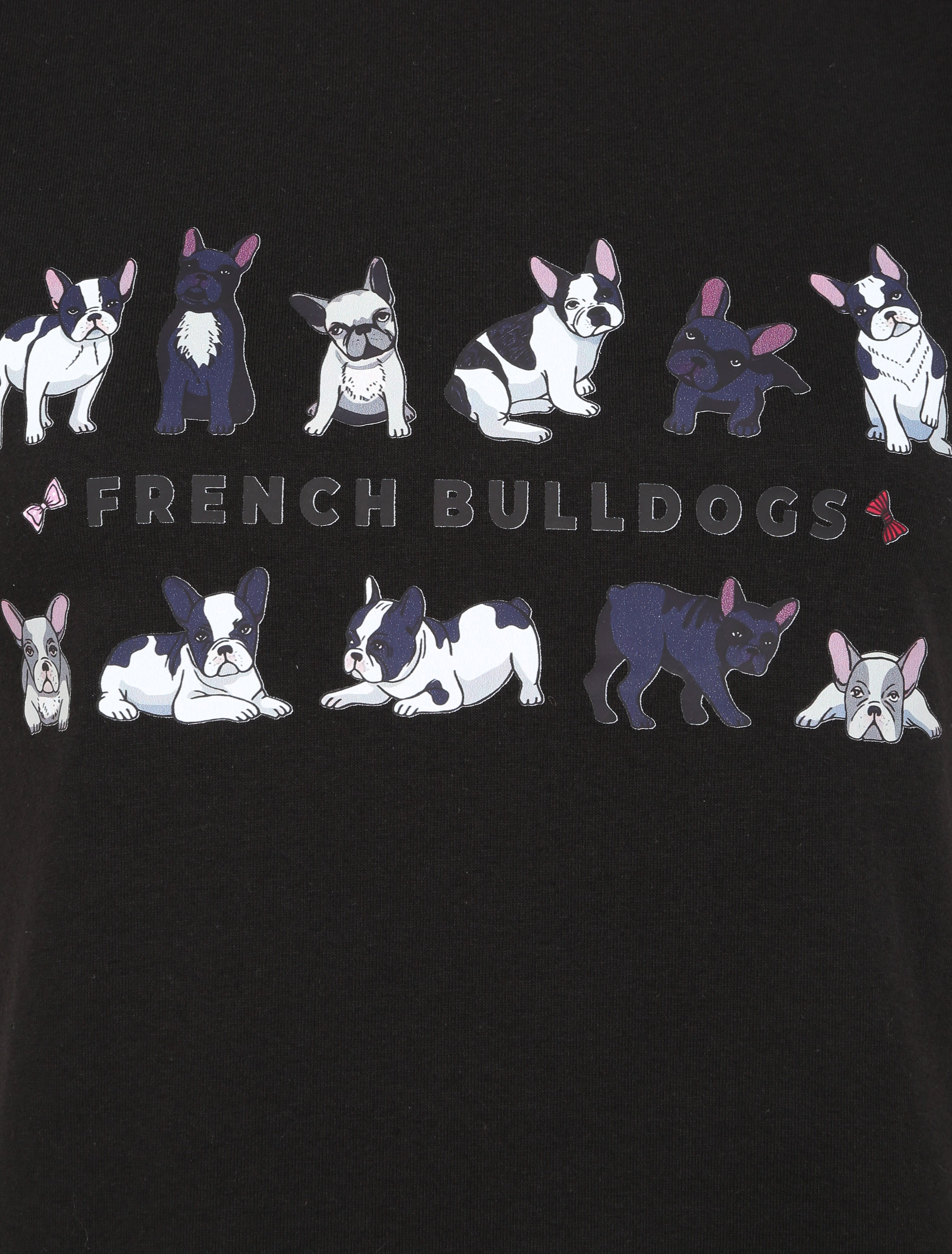 T-shirt à motif bulldogs - Noir - 3