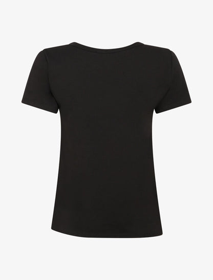 T-shirt à motif bouquet de fleurs - Noir - 2