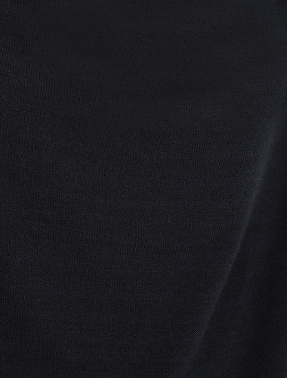 Pull loose col bénitier - Noir - 3