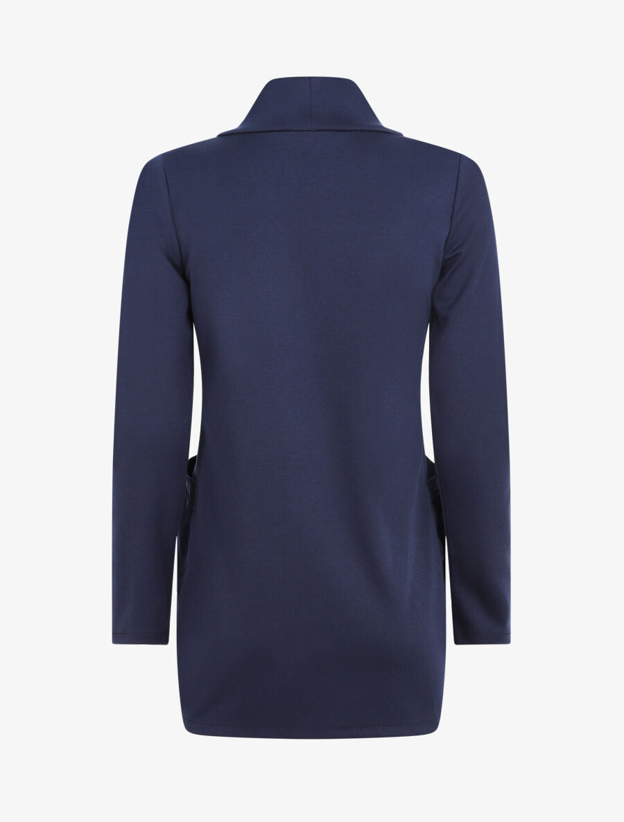 Veste légère ouverte à poches plaquées - Marine - 2