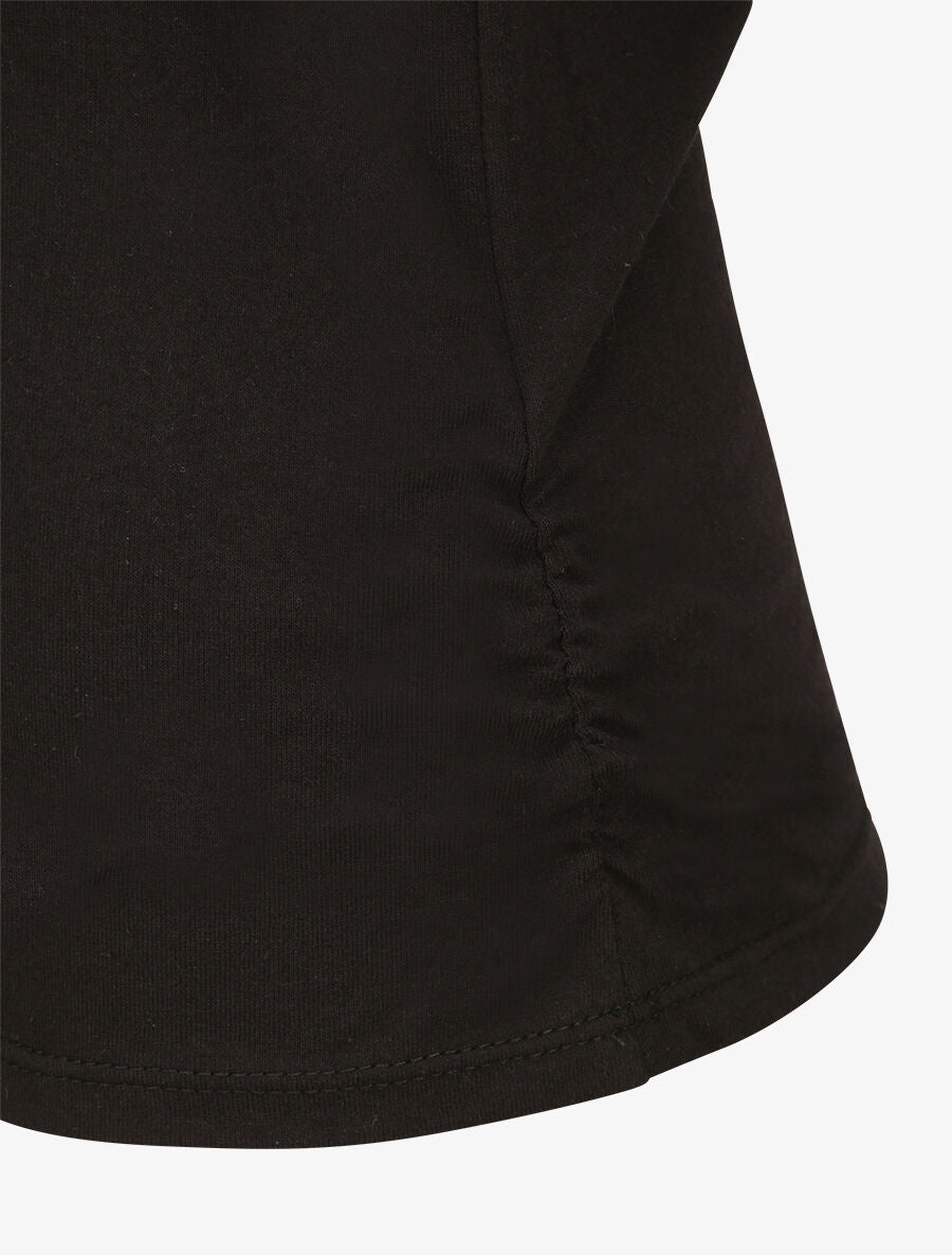 T-shirt à col V - Noir - 3