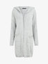 Gilet mi-long à capuche - Gris - 4