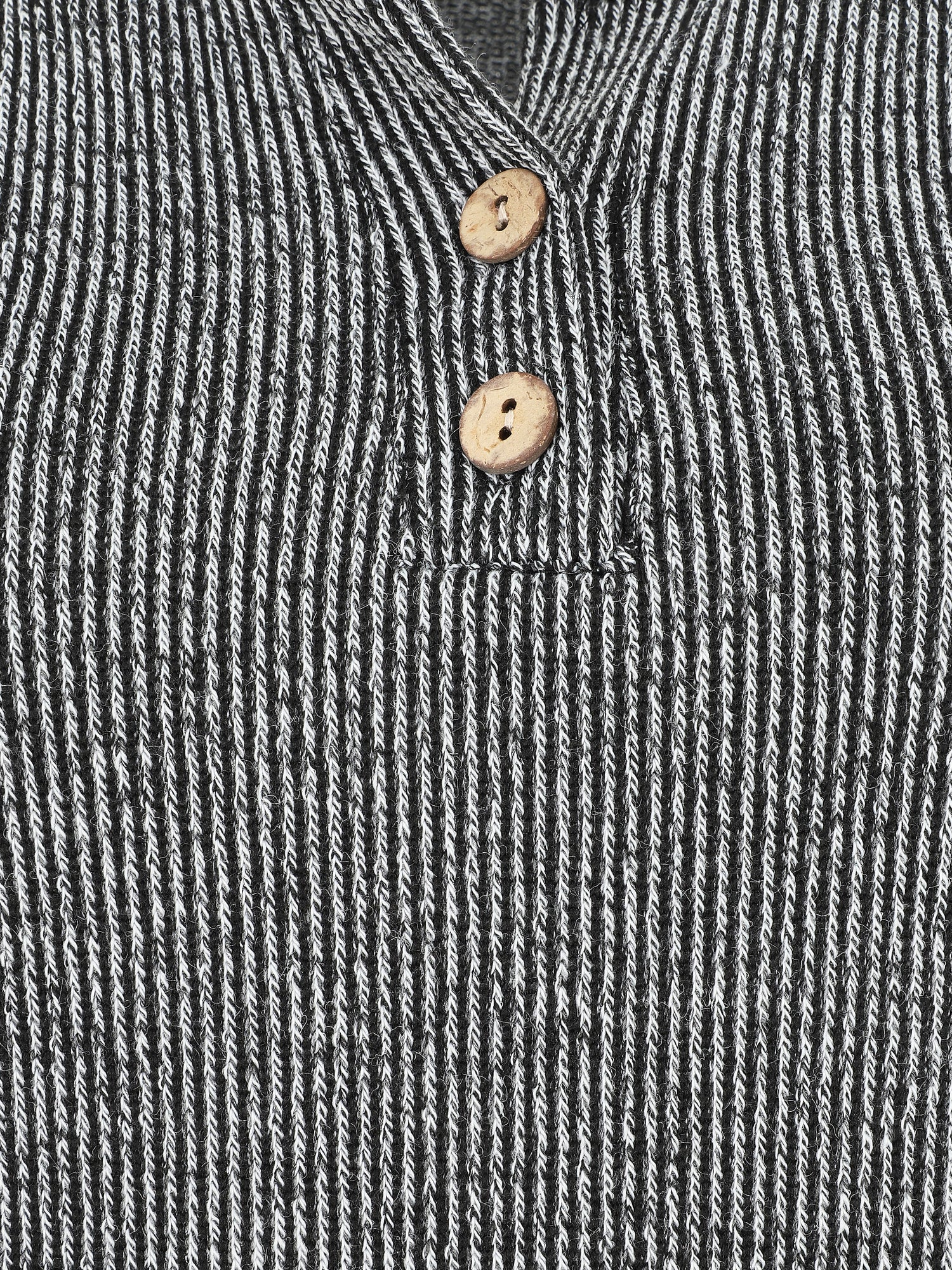 Pull côtelé à boutons - Gris - 3