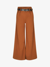 Pantalon fluide coupe ample - Camel - 1