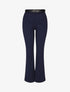Pantalon à pince droit uni - Marine - 4