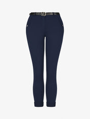 Pantalon droit à poches fantaisies - Marine - 4