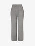 Pantalon uni en maille - Gris - 4