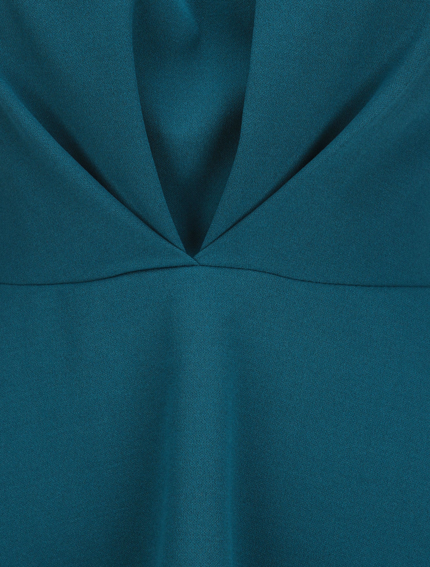 Top péplum à col américain - Bleu canard - 3