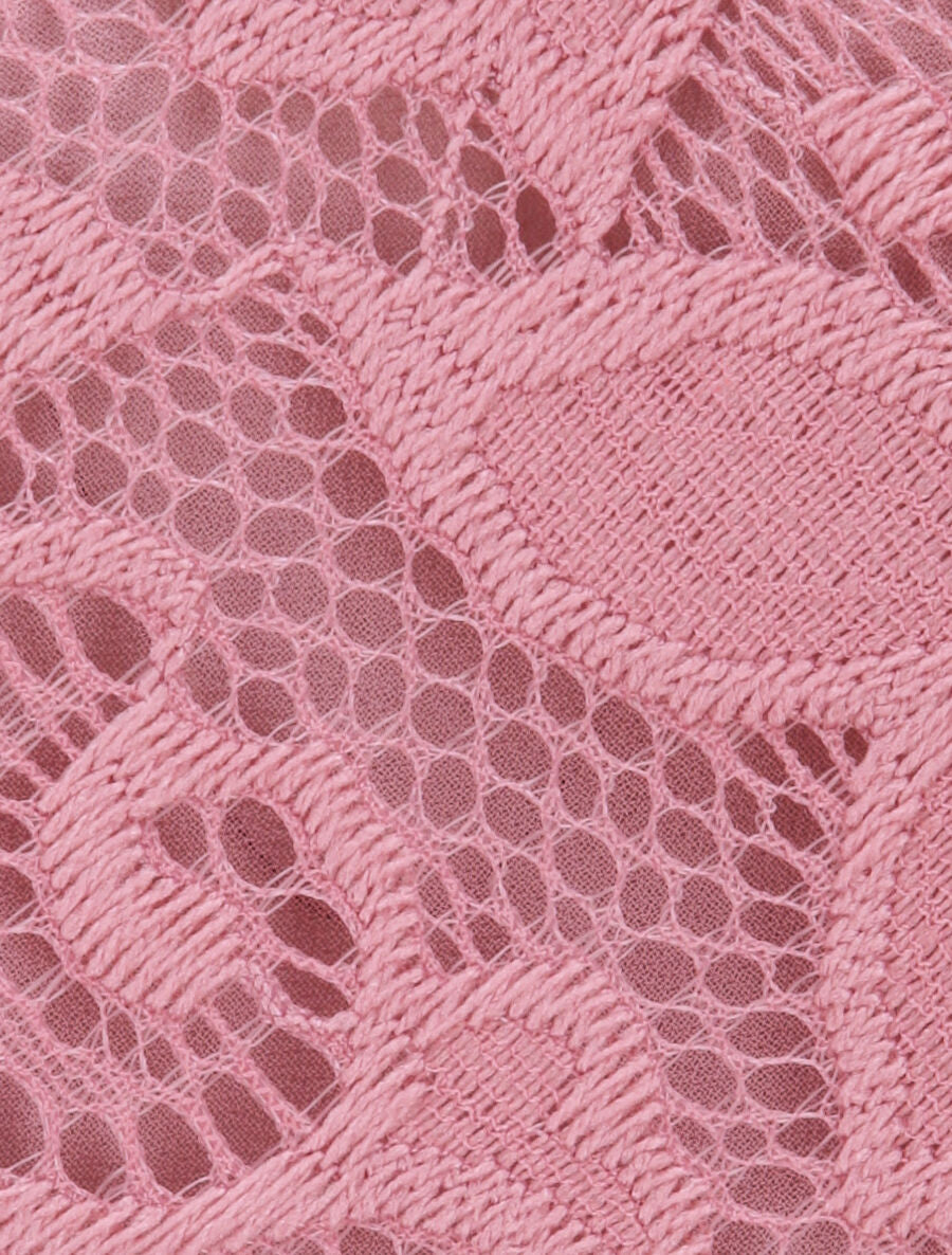 Débardeur en dentelle à dos nageur - Vieux rose - 3