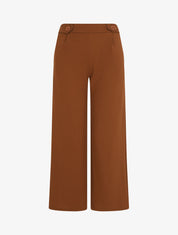 Pantalon ample à taille élastiquée - Camel - 1