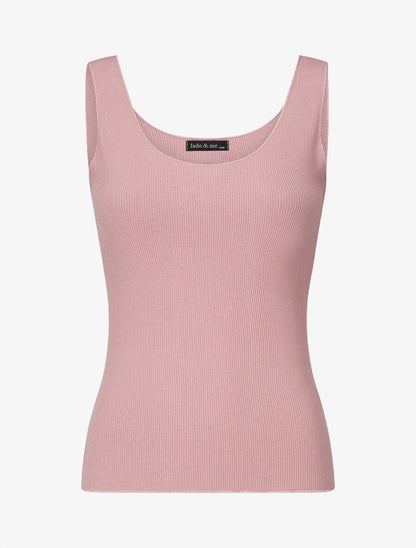 Débardeur uni coupe ajustée - Rose - 1