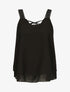 Top en voile fin transparent - Noir - 4