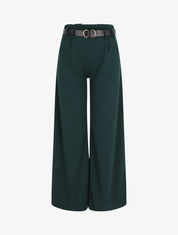 Pantalon fluide coupe ample - Vert sapin - 1